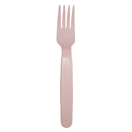 Fourchette Réutilisable Durable PP Minéral Rose 18,5cm (6 Uds)