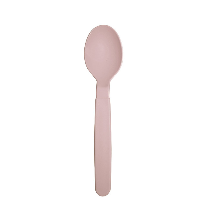 Cuillère Réutilisable Durable PP Rose 18,5cm (6 Uds)