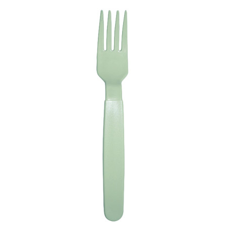 Fourchette Réutilisable Durable PP Minéral Vert 18,5cm (6 Uds)