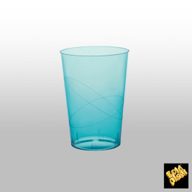 Verre Réutilisable PS Cristal Moon Turquoise Transp. 230ml (50 Utés)