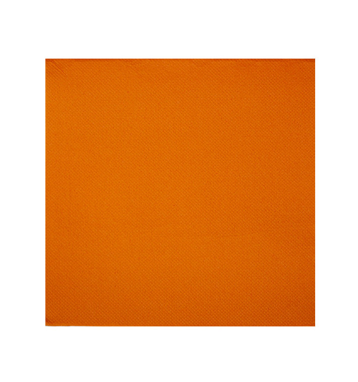 Serviette Papier Orange 2E Molletonnée 33x33cm (50 Utés)