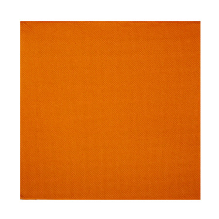 Serviette en Papier Molletonnée 33x33cm 2E Orange (50 Utés)