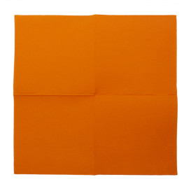 Serviette Papier Orange 2E Molletonnée 33x33cm (50 Utés)