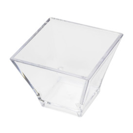 Verrine Dégustation Durable SAN "Pagoda" Transparent 88ml (6 Utés)