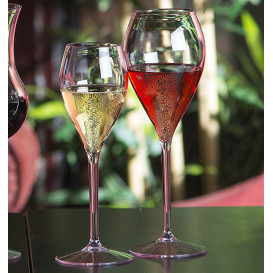 Plastic herbruikbaar glas Champagne "Tritan" transp. 160ml (1 stuk) 