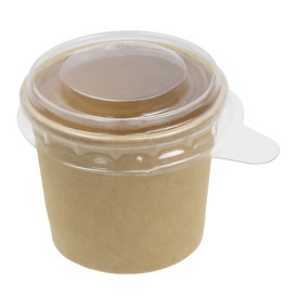 Couvercle PET Transparent Pot à sauce 30ml Ø4,4cm (50 Utés)