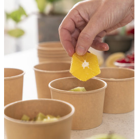 Kartonnen Kraft Pot voor Sauzen 60ml Ø6,7cm (2.000 Stuks)