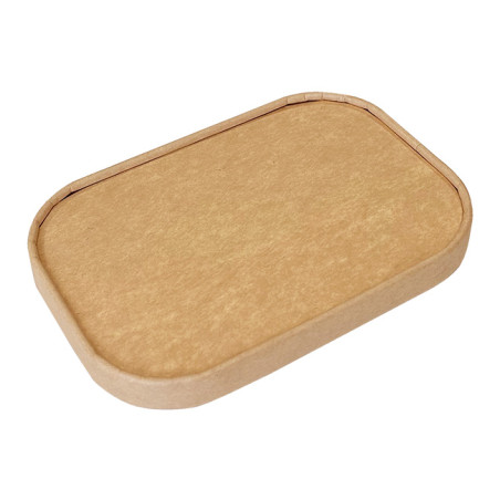 Kraft Rechthoekig Deksel voor Bakjes 17,2x12cm (25 Stuks)