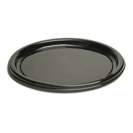 Assiette en Plastique Noire 26 cm (250 Utés)