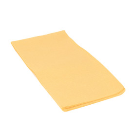 Serviette Papier Molletonnée 1/8 40X40 Jaune (50 Unités)