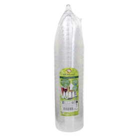 Verre Plastique Vin Pied Mangue 180ml 2P (20 Utés)