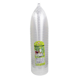 Verre en Plastique Vin Pied Creme 300ml 2P (20 Utés)