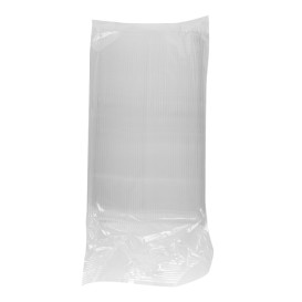 Plastic PS mes  "Luxe" transparant 17,5cm (100 stuks) 