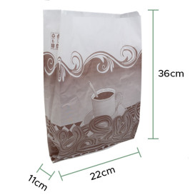 Sac Pour Churros Ingraissable 22+11x36cm (250 Utés)