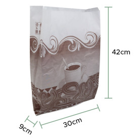 Sac Pour Churros Ingraissable 30+10x42cm (250 Utés)