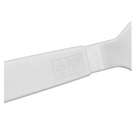 Fourchette Réutilisable Durable PP Minéral Blanc 18,5cm (6 Uds)