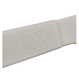 Couteau Réutilisable Durable PP Minéral Gris 18,5cm (6 Utés)