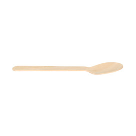 Verpakt Wegwerp Hout Lepel 16cm (25 Stuks)