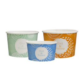 Pot à glace en carton 9oz/260 ml Cool&Yummy (1.320 Unités)