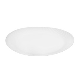 Assiette en Carton Ronde “Radial” Blanc Ø18cm 200gr/m² (650 Utés)