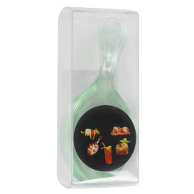 Cuillère Dégustation Plastique Water Green 10,3cm (144 Utés)