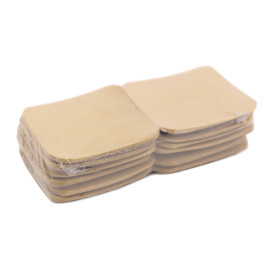 Bamboe proeving bord 6x6cm (12 stuks) 