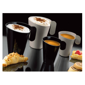 Tasse Réutilisable PS Crème Design 72ml (12 Utés)