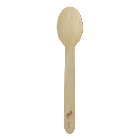 Cuillère en Bois “Soft” 16cm (100 Utés)