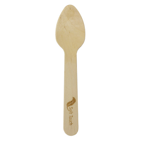 Mini Cuillère en Bois “Soft” 11cm (100 Utés)