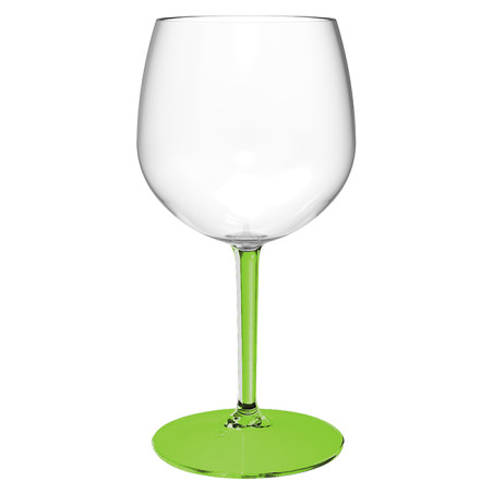 Verre Balloon Réutilisable Durable TT Pied Vert 580ml (1 Uté)