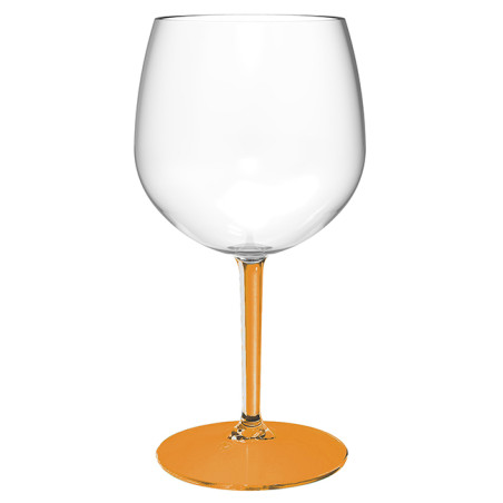 Herbruikbaar Durable Glas voor Gin TT oranje voet 580ml (1 Stuk)