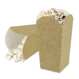 Etuis à Pop-Corn Petit Kraft 45g 6,5x8,5x15cm (25 Utés)