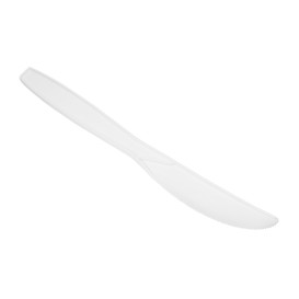 Couteau Biodégradable CPLA Blanc 18cm (1500 Utés)