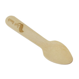 Mini Cuillère en Bois “Soft” 7,5cm (100 Utés)