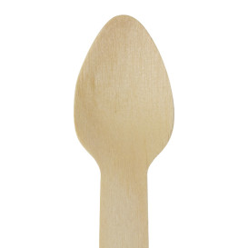 Mini Cuillère en Bois “Soft” 7,5cm (100 Utés)