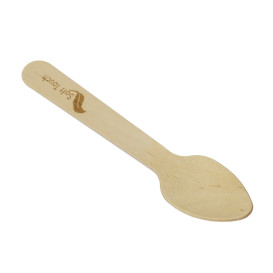 Mini Cuillère en Bois “Soft” 11cm (100 Utés)