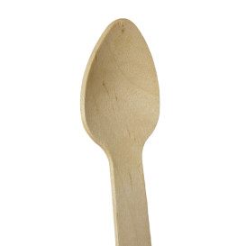 Mini Cuillère en Bois “Soft” 11cm (100 Utés)