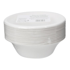 Bol en Canne à Sucre Blanc 350ml Ø13,5cm (25 Utés)