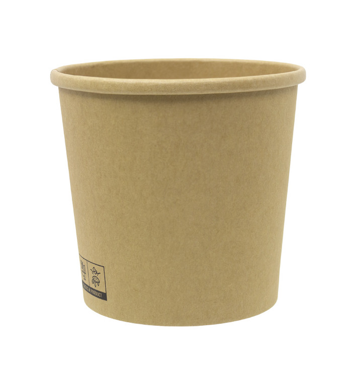 Kraft Kartonnen Pot 750ml Ø11,6cm (25 Stuks)