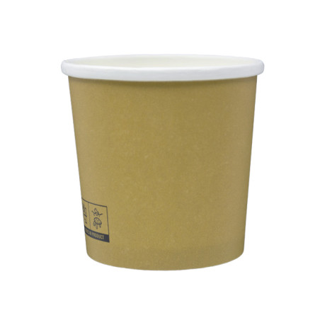 Kraft Kartonnen Pot 350ml Ø9,0cm (25 Stuks)