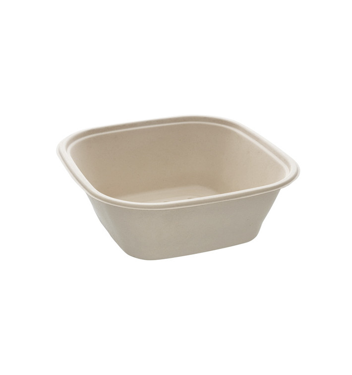 Bol Canne à Sucre Carré Naturel 3500ml 27cm (50 Utés)