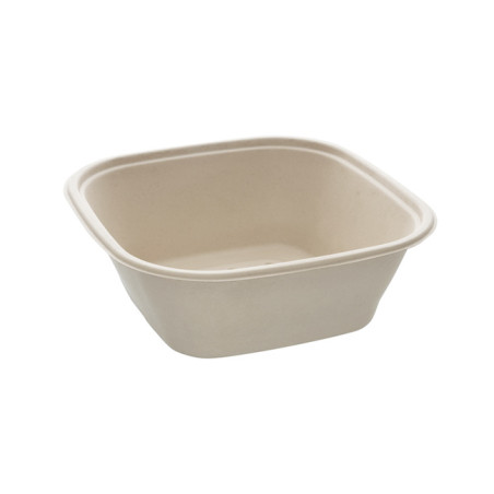 Bol Canne à Sucre Carré Naturel 3500ml 27cm (50 Utés)