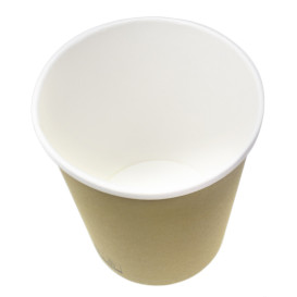 Pot en Carton Kraft avec Bordure Blanche 1.000ml Ø11,7cm (25 Utés)