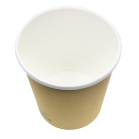 Kraft Kartonnen Pot met Witte Rand 450ml Ø9,8cm (500 Stuks)