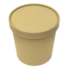 Couvercle en Carton Kraft pour Pot de Ø11,7cm (25 Utés)