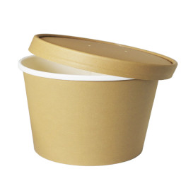 Couvercle en Carton Kraft pour Pot de Ø9,0cm (25 Utés)