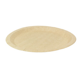 Papieren bord Rond vormig Vetvrij kraft Ø26cm 245g/m² (50 stuks) 