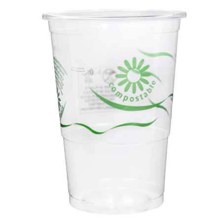 Gobelet Biodégradable PLA Transparent 550ml (25 Utés)