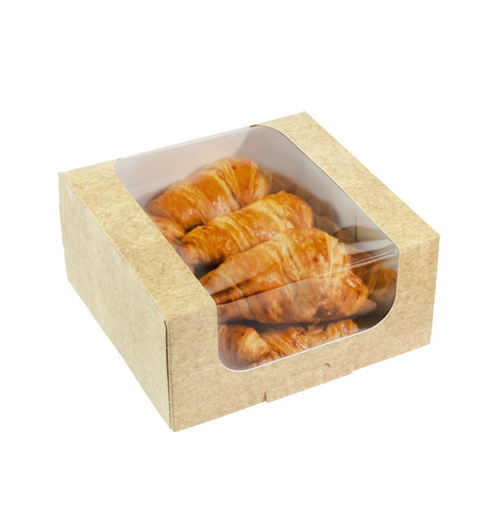 Boîte en carton avec fenêtre pour boulangerie