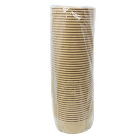 Saladier en Carton Kraft-Kraft 600ml Ø15,0cm (50 Utés)